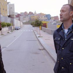 Pedro García Aguado charla con un joven en El Príncipe