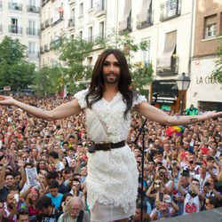 Conchita Wurst agradeció su acogida en el Orgullo Gay 2014 de Madrid