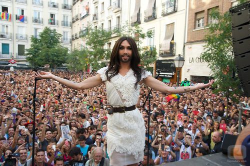 Conchita Wurst agradeció su acogida en el Orgullo Gay 2014 de Madrid
