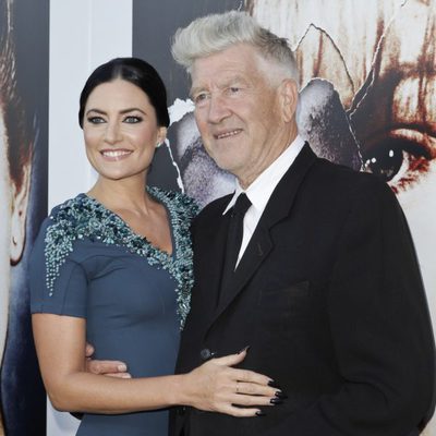 Madchen Amick y David Lynch celebrando la presentación de "Twin peaks: The Entire Mystery"