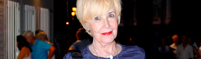 Concha Velasco en los Jardines de Sabatini de Madrid