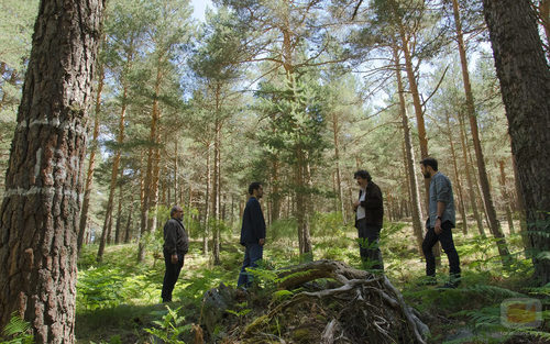 Escena de un bosque en 'Bajo sospecha'