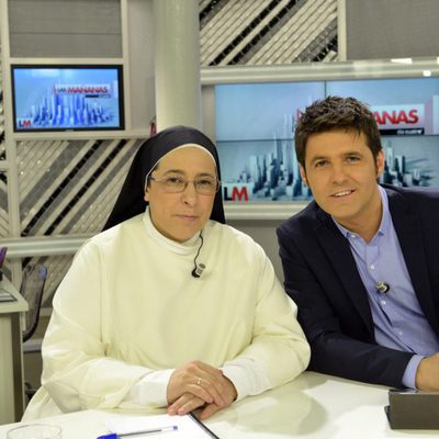 Jesús Cintora y Sor Lucía en 'Las mañanas de Cuatro'