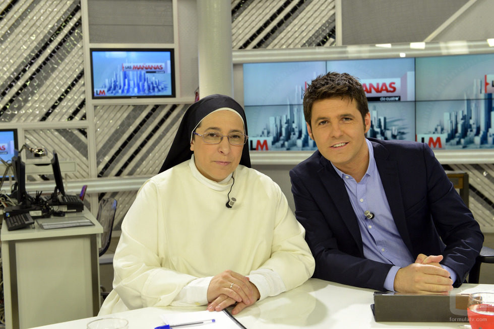 Jesús Cintora y Sor Lucía en 'Las mañanas de Cuatro'