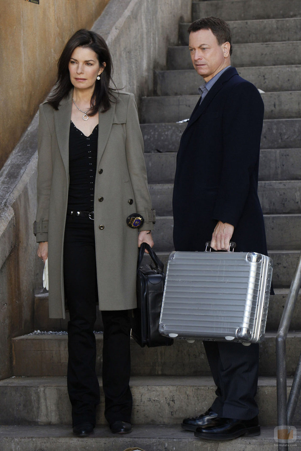 Gary Sinise y Sela Ward en 'C.S.I. Nueva York'