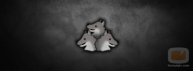 Trío de lobos Huargo en emoticono