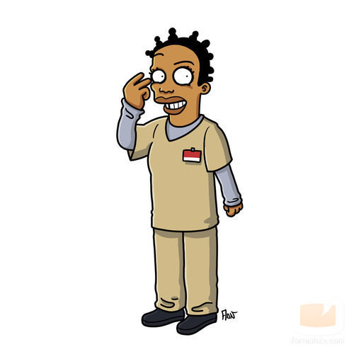 Suzanne "Crazy Eyes" Warren de 'Orange is the New Black' se traslada a 'Los Simpson'