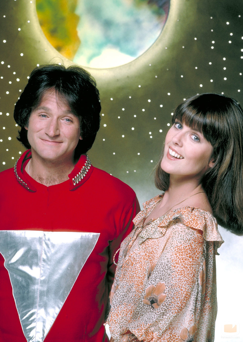 Robin Williams y Pam Dawber en la serie 'Mork & Mindy'