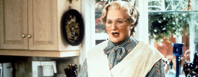 Robin Williams como la Señora Doubtfire