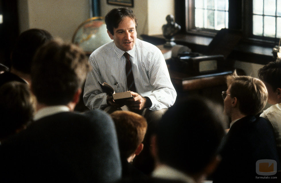 Robin Williams en "El club de los poetas muertos"