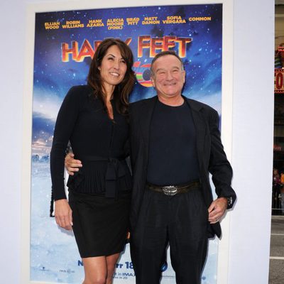 Robin Williams junto a Susan Schnider