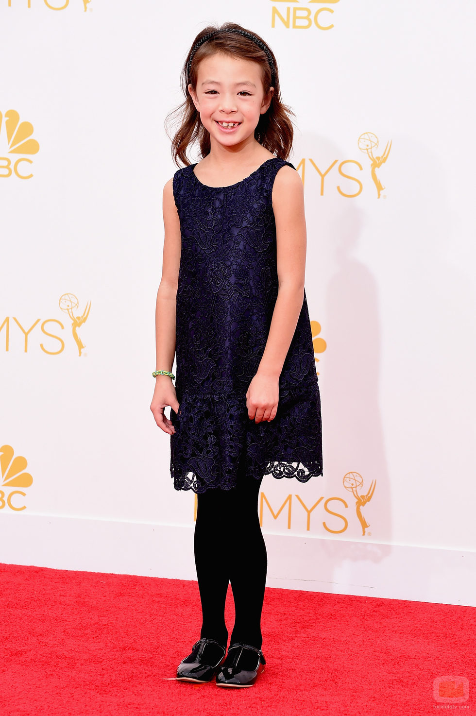 Aubrey Anderson-Emmons en la alfombra roja de los Emmy 2014