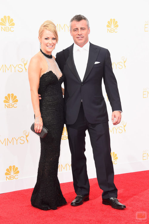 Matt LeBlanc y Andrea Anders en los Emmys 2014