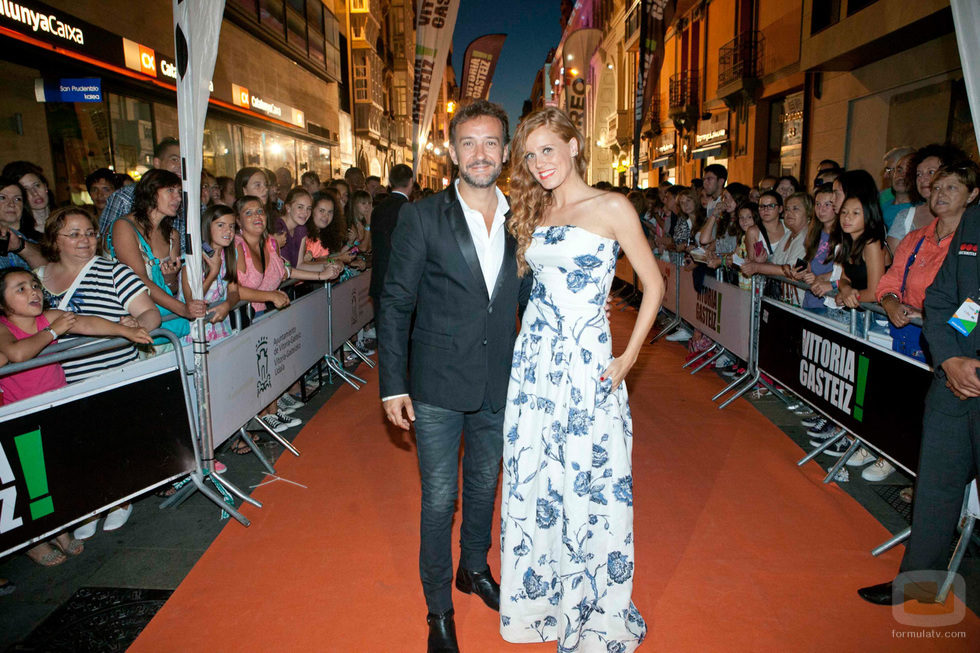 José Luis García Perez y Maria Castro en la alfombra naranja del FesTVal