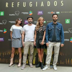Natalia Tena, Will Keen, Charlotte Vega y David Leon de 'Refugiados'