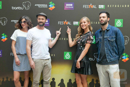 Los actores de 'Refugiados' en el FesTVal 2014