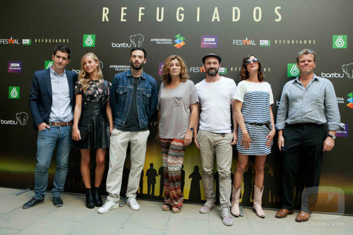 Reparto de 'Refugiados' en el FesTVal 2014