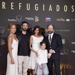 Varios actores de 'Refugiados' en el FesTVal 2014