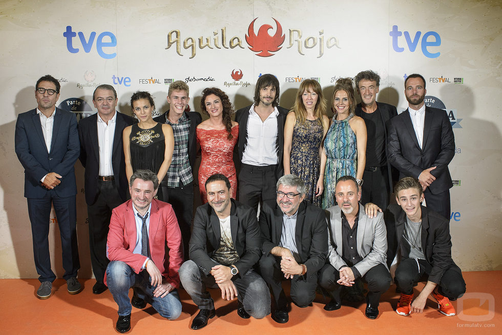 Preesteno de 'Águila Roja' en el FesTVal 2014 con el equipo