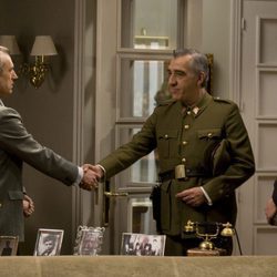 Hipólito, capitán Quintero y Carlos