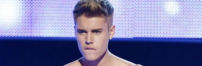 Justin Bieber en calzoncillos