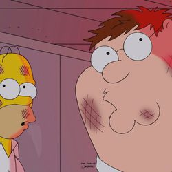 Homer Simpson y Peter Griffin juntos