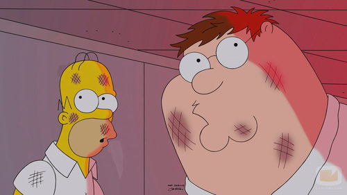 Homer Simpson y Peter Griffin juntos