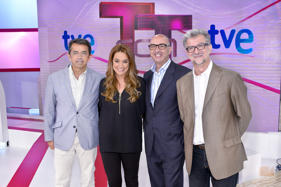 Pablo Carrasco, Toñi Moreno, Paco Díaz y Josep Ramón Lluch en la presentación de 'T con T'.