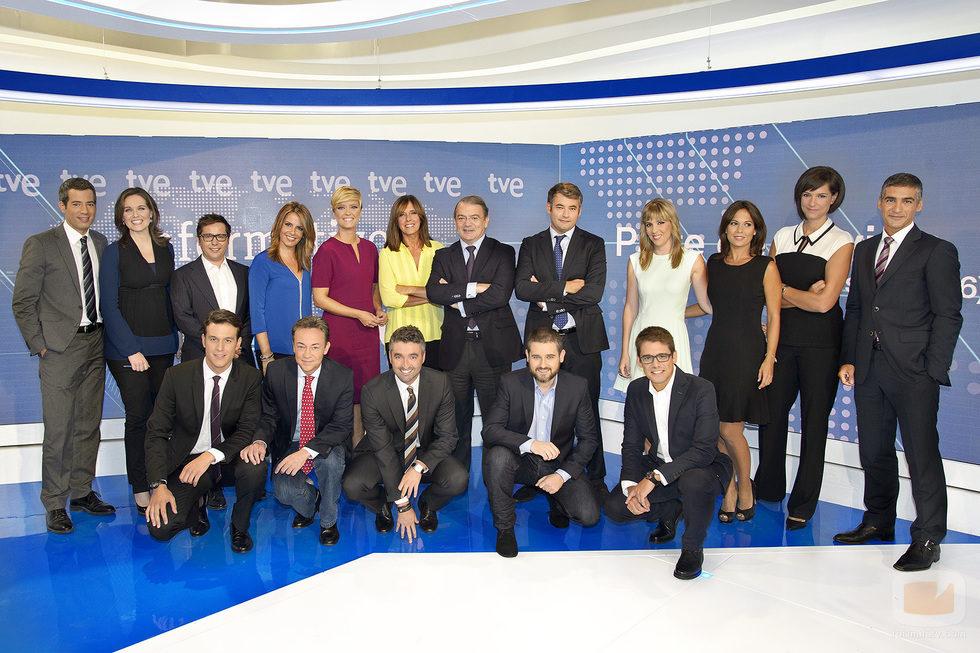 Equipo de Informativos en TVE para la temporada 2014/2015