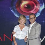 Mercedes Milá y Jordi González posan en la presentación de 'Gran hermano 15'