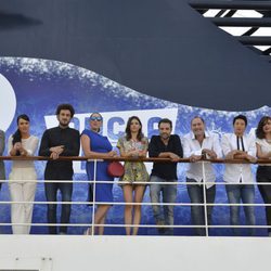 Los actores de 'Anclados' en un crucero en Valencia