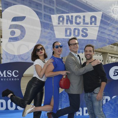 Miren Ibarguren, Rossy de Palma, Joaquín Reyes y Daniel Guzmán en 'Anclados'