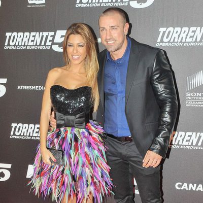 Oriana y Rafa Mora en el estreno de "Torrente 5: Operación Eurovega"