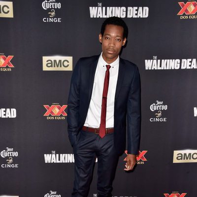 Tyler James Williams en el estreno de la 5º temporada de 'The Walking Dead'