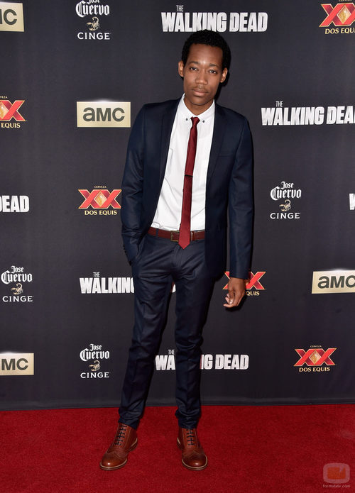 Tyler James Williams en el estreno de la 5º temporada de 'The Walking Dead'