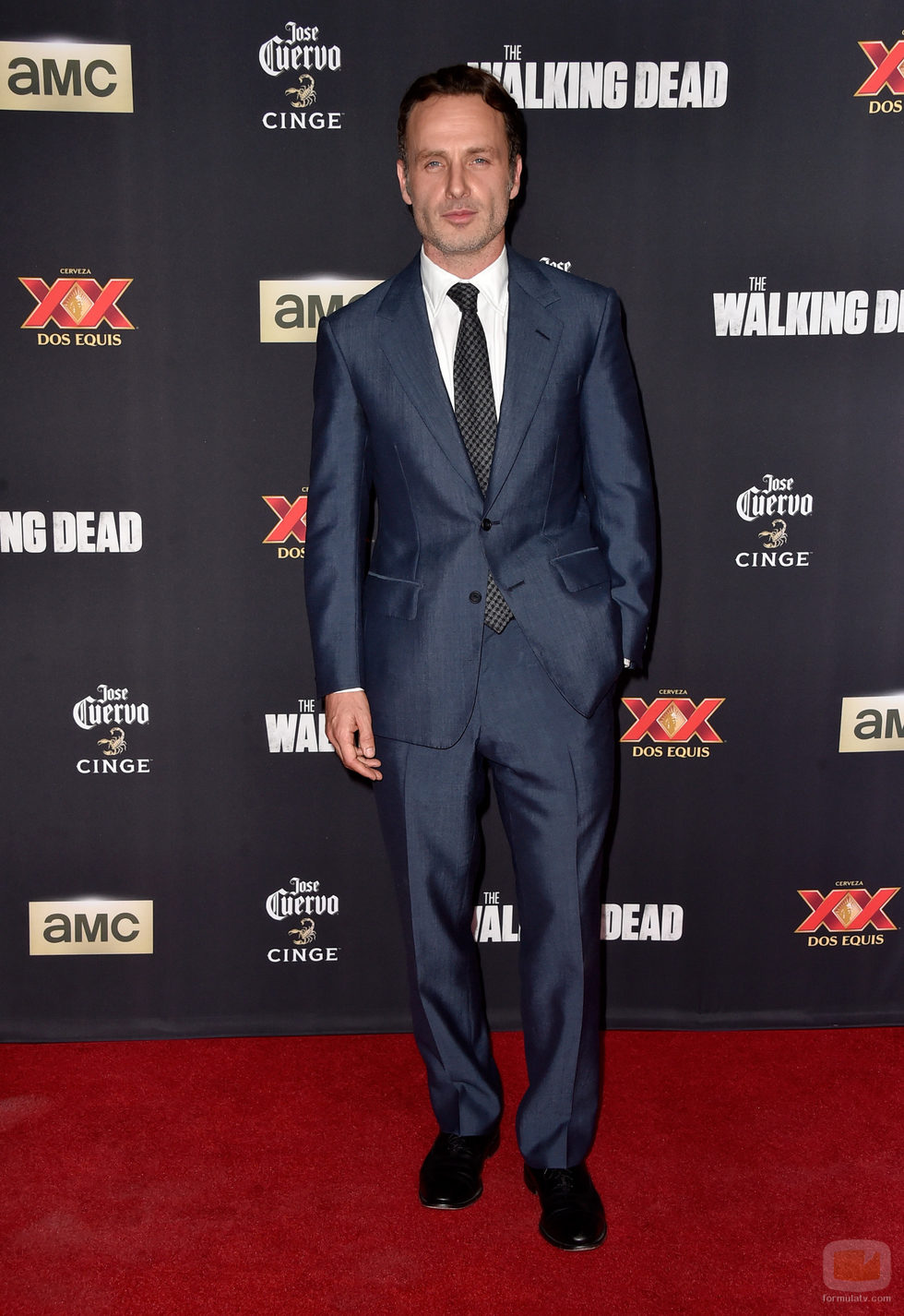 Andrew Lincoln en la première de la 5º temporada de 'The Walking Dead'
