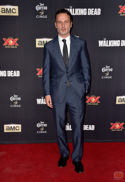 Andrew Lincoln en la première de la 5º temporada de 'The Walking Dead'