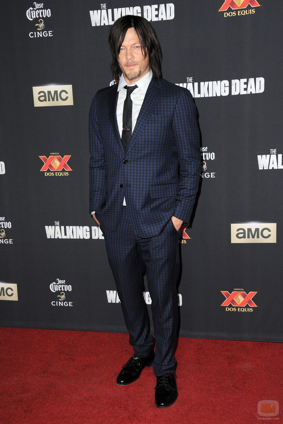 Norman Reedus en el estreno de la 5º temporada de 'The Walking Dead'