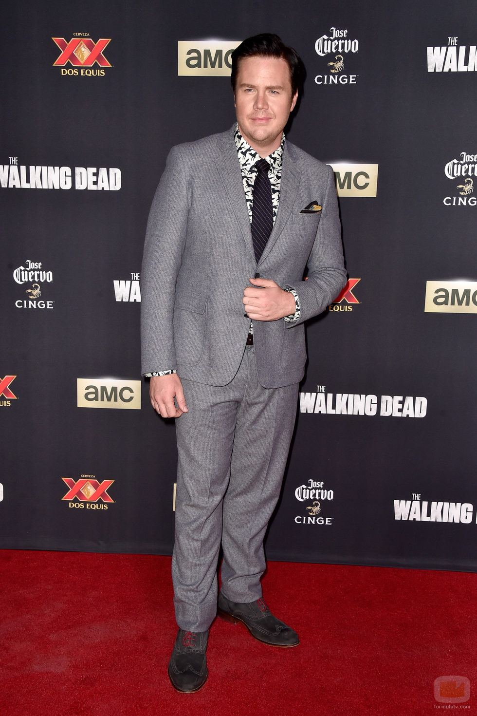 Josh McDermitt en el estreno de la nueva temporada de 'The Walking Dead'