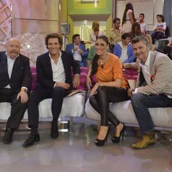 José María Iñigo, Antonio Rossi, Isabel Rábago y Fernandisco en '¡Qué tiempo tan feliz!'