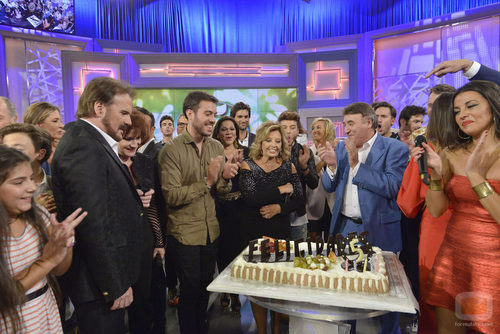 El equipo de '¡Qué tiempo tan feliz!' celebra el 5º aniversario del programa