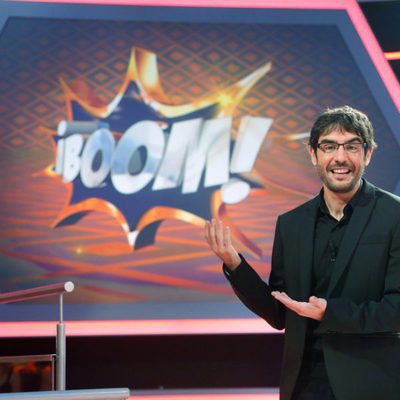 Juanra Bonet, junto al logotipo de 'Boom'