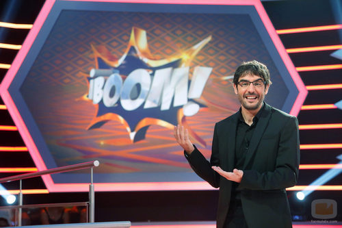 Juanra Bonet, junto al logotipo de 'Boom'