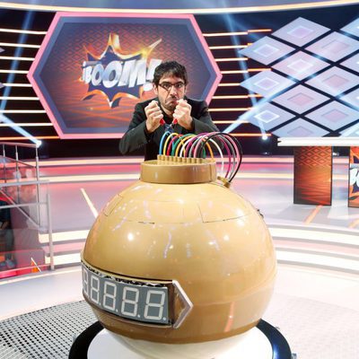 Juanra Bonet en el plató de 'Boom'