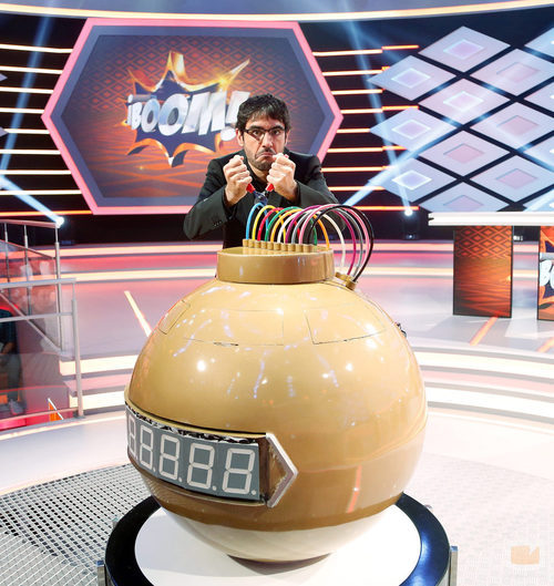 Juanra Bonet en el plató de 'Boom'