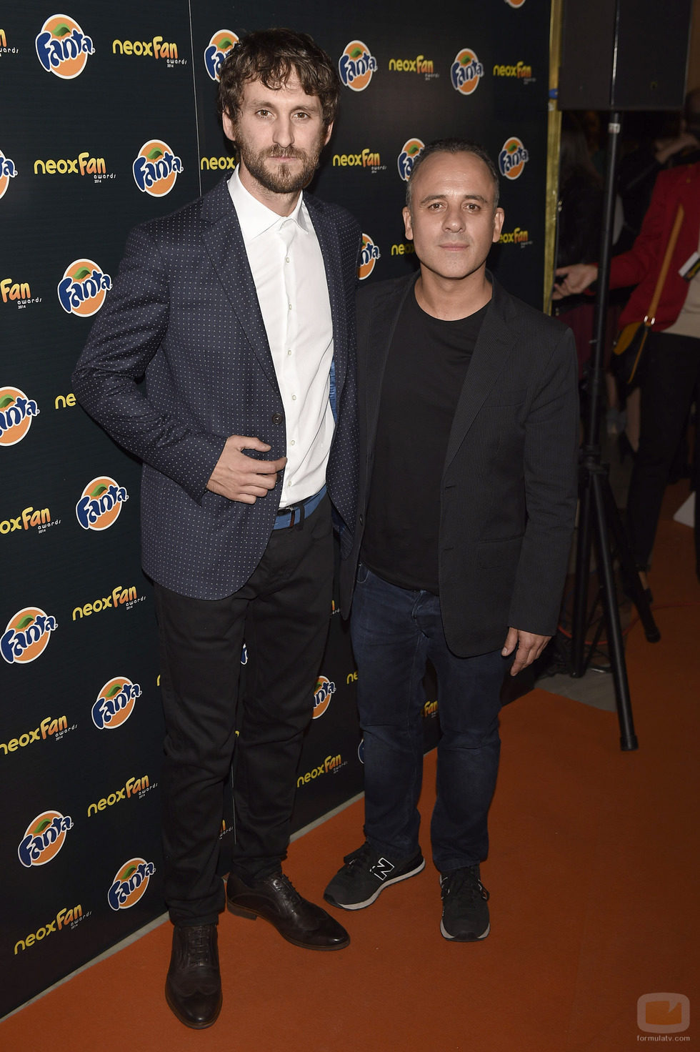 Javier Gutiérrez y Raúl Arévalo en los Neox Fan Awards 2014