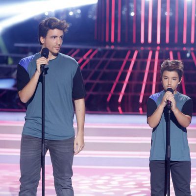 Xuso Jones y Samuel en la gala 5 de 'Tu cara me suena mini'