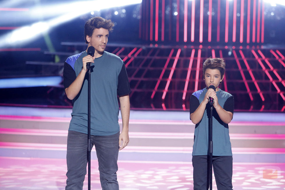 Xuso Jones y Samuel en la gala 5 de 'Tu cara me suena mini'