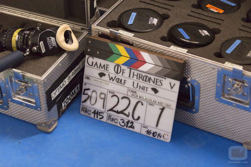 Claqueta del rodaje de la quinta temporada de 'Juego de tronos'