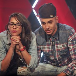 Lucía y Omar en la sala de expulsión de 'GH 15'